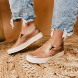 Bedstu Hermione Slip On Sneaker - Tan Rustic Mason BFS - Lace and Grace Boutique