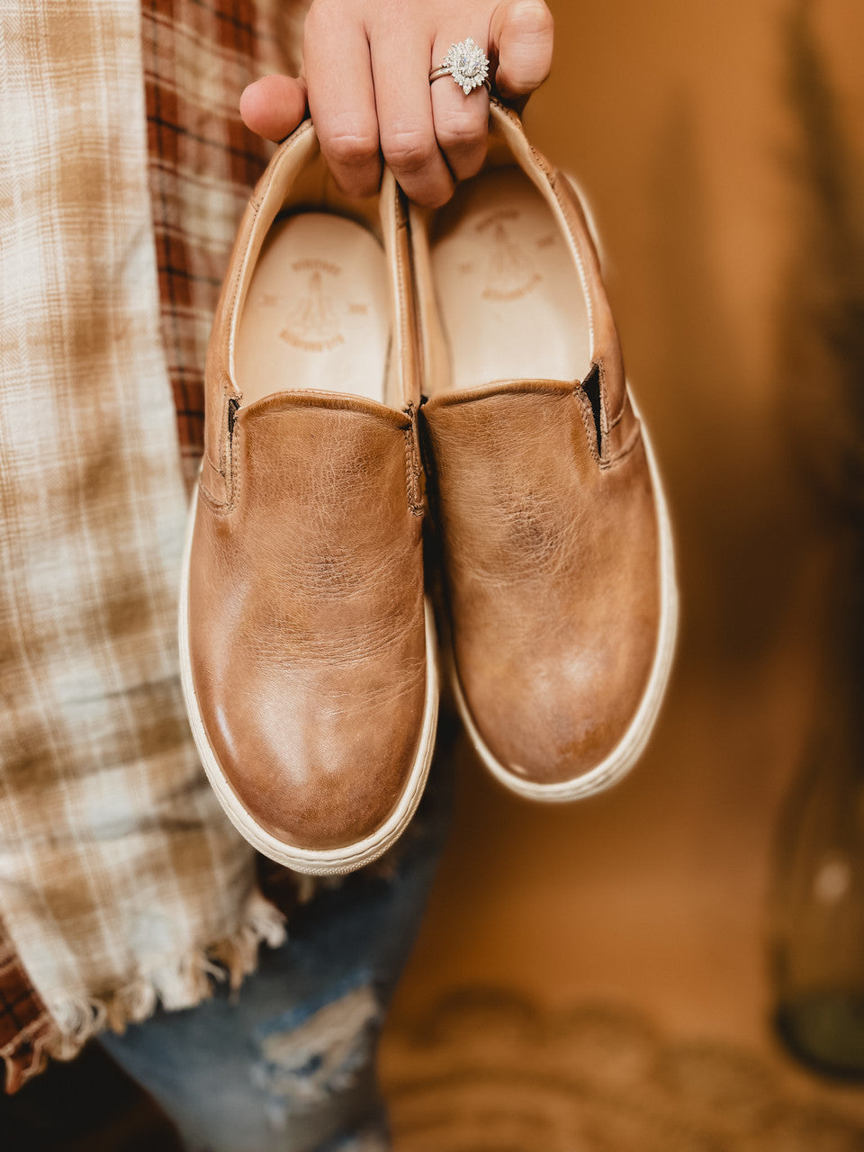 Bedstu Hermione Slip On Sneaker - Tan Rustic Mason BFS - Lace and Grace Boutique