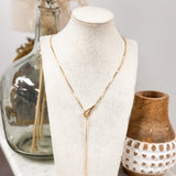 Snake Chain Accent Necklace - Lace and Grace Boutique