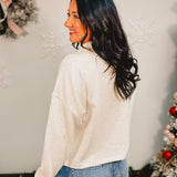 Scuba Zip-Up Jacket - Heather Vanilla