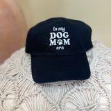 "In My Dog Mom Era" Baseball Cap - Black