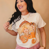 Dolly Parton 80's Tune Thrifted Licensed Tee - Off White