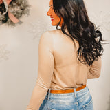 Basic Buttery Soft Long Sleeve Top - Ash Mocha