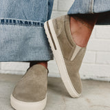 Birkenstock Oswego Suede Leather Slip On Shoe - Taupe