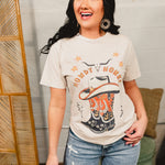Howdy Honey Mineral Wash Graphic Tee - Off White - Lace and Grace Boutique