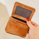 Bedstu Jeor Card Wallet - Tan Rustic