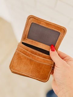 Bedstu Jeor Card Wallet - Tan Rustic - Lace and Grace Boutique