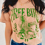 Free Bird Mineral Graphic Tee - Mineral Taupe