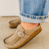 Birkenstock Buckley Shearling Clog - Taupe