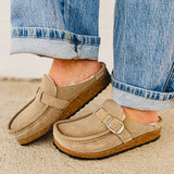 Birkenstock Buckley Shearling Clog - Taupe