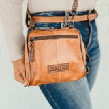 BedStu Capture Crossbody - Tan Teak Rustic