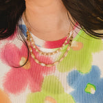 Double Layer Nude Beaded Necklace - Lace and Grace Boutique