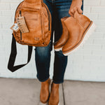 BedStu Beau Sling Backpack - Tan Rustic - Lace and Grace Boutique