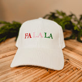 FA LA LA Corduroy Embroidered Cap