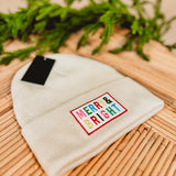 MERRY & BRIGHT Embroidered Cuffed Beanie