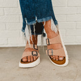 Birkenstock Arizona Papillio Chunky Suede Leather - Warm Sand - Lace and Grace Boutique