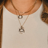 Layered Circle Pendants Necklace