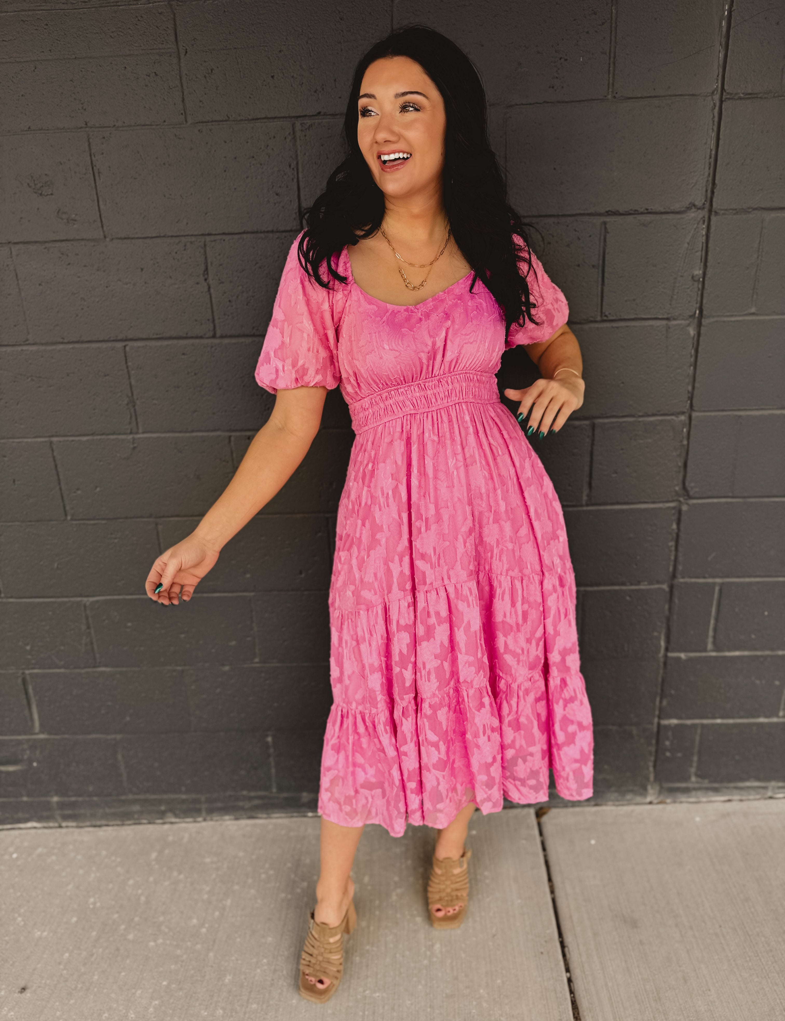 lace embroidered midi dress Floral Lace Midi Dress Teuta Matoshi