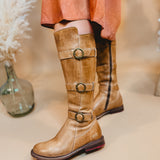 BedStu Kitty Boots - Tan Rustic