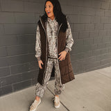 Quilted Longline Puffer Vest - Ash