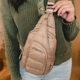 C.C Puffer Sling Bag