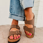 Birkenstock Arizona Papillio Flex Platform Sandal - Mocha - Lace and Grace Boutique