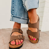 Birkenstock Arizona Papillio Flex Platform Sandal - Mocha - Lace and Grace Boutique