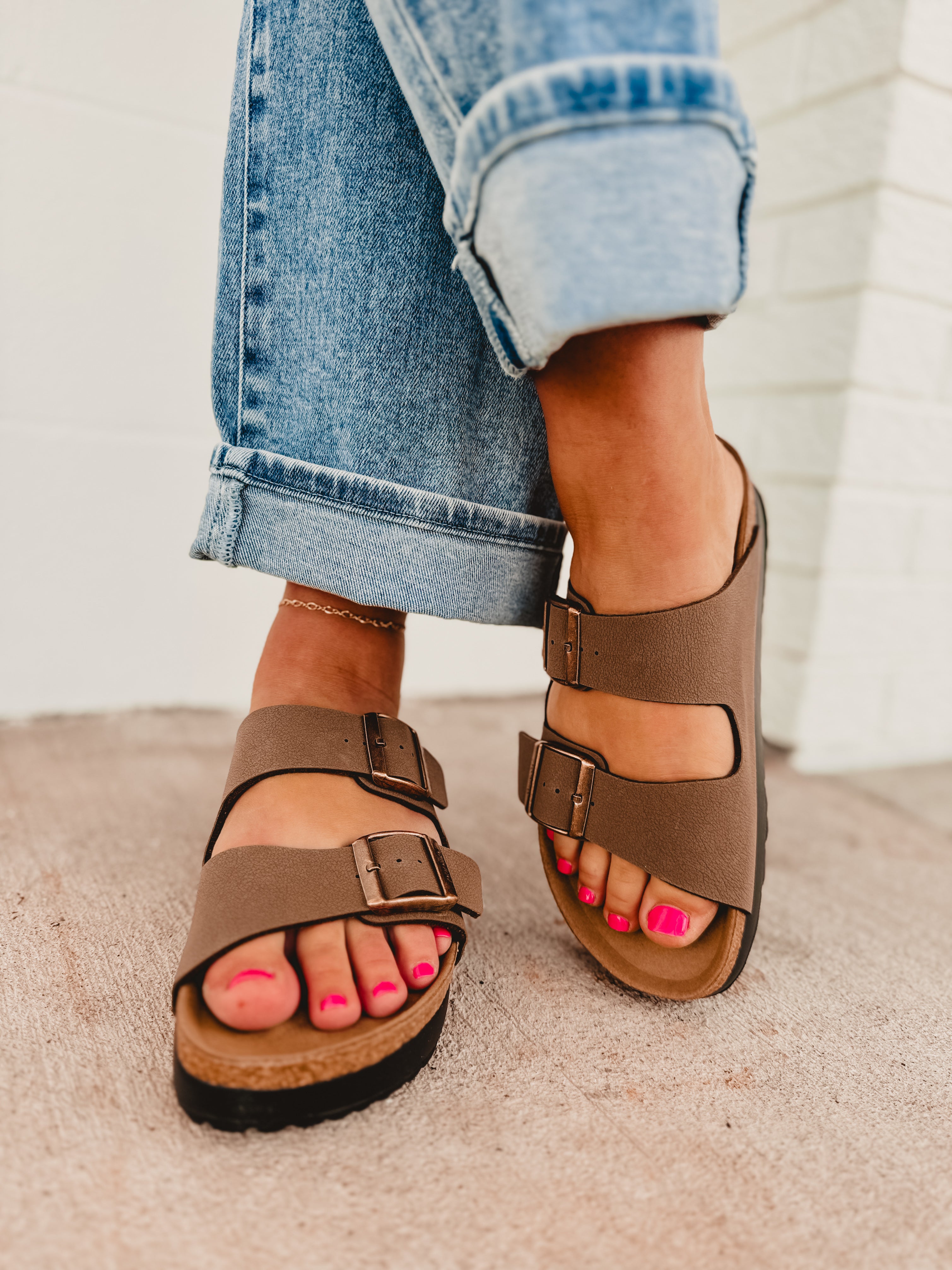 Birkenstock Arizona Papillio Flex Platform Sandal - Mocha - Lace and Grace Boutique