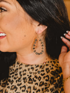 On A Whim Teardrop Earrings - Grey - Lace and Grace Boutique