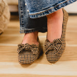 Sugar Rush Flats by Corkys - Black Tan Houndstooth - Lace and Grace Boutique