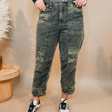 Oli & Hali Washed Corduroy Pants - Camouflage