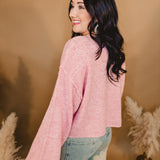 Love Is In The Air Cozy Sweater - Pink