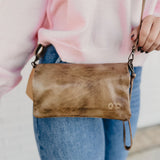 BedStu Cadence Crossbody - Taupe Rustic