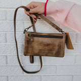 BedStu Cadence Crossbody - Taupe Rustic