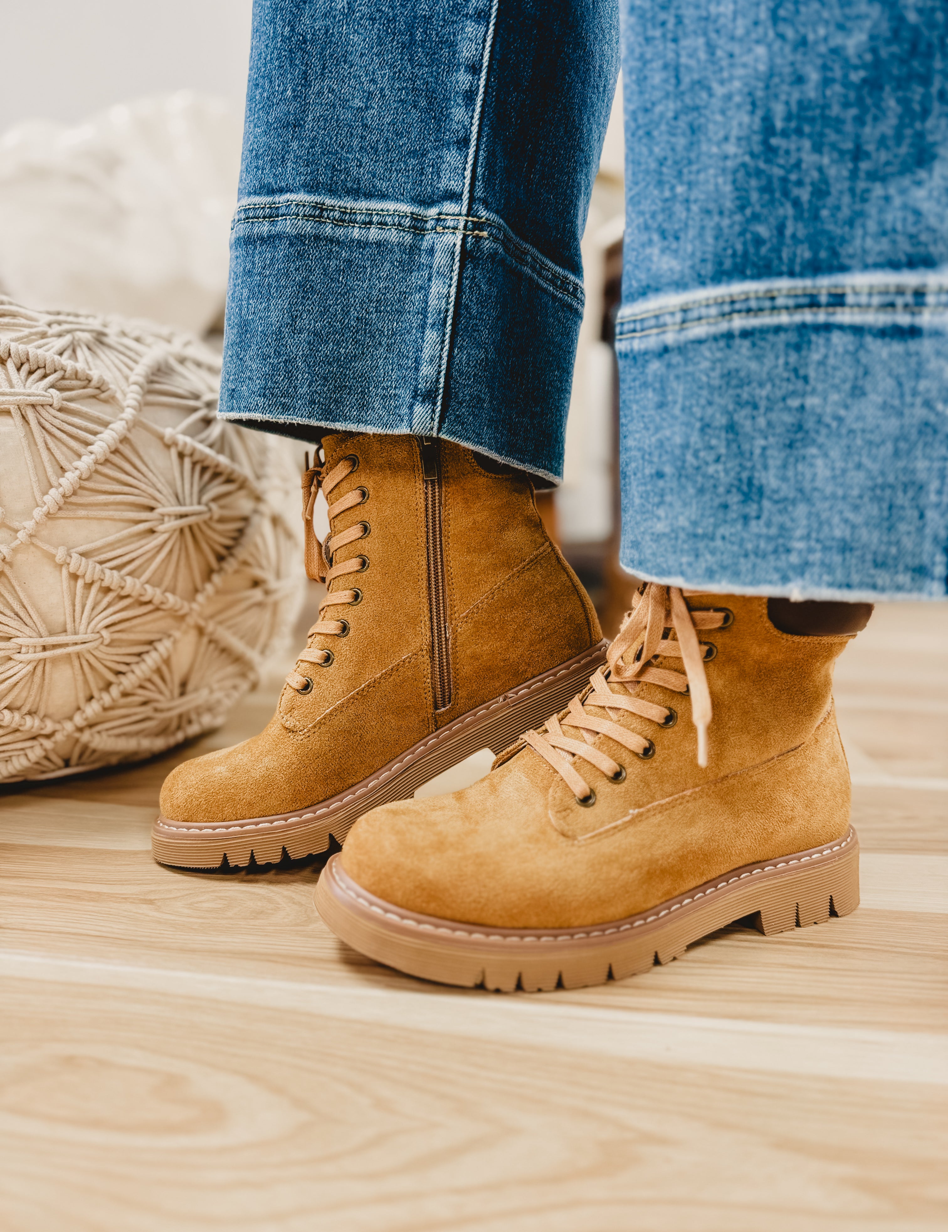 Put In The Work Boots by Corkys - Chamois - Lace and Grace Boutique