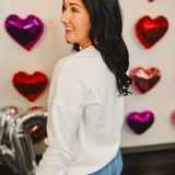 Always Stay Humble & Kind Mineral Wash Sweatshirt - White