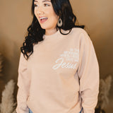 Give Me Jesus Graphic Sweatshirt - Dusty Rose