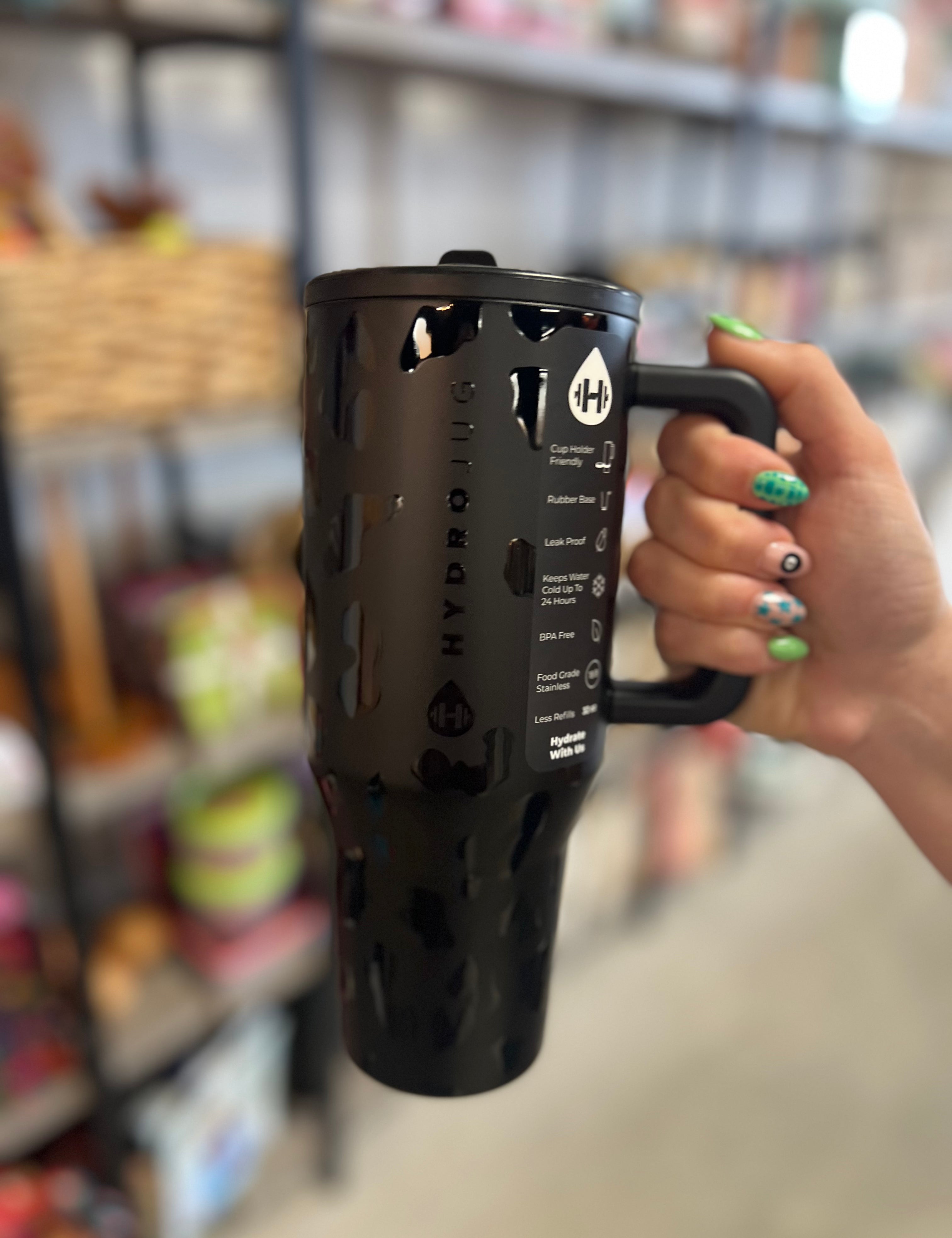 HydroJug 32oz. - Leopard Black Onyx - Lace and Grace Boutique