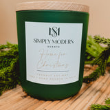 Simply Modern Soy Wax Candle - Home For Christmas