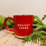 Holiday Cheer Stoneware Mug - Red