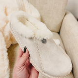 Birkenstock Zermatt Premium Suede Slipper - Antique White