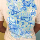 Simply Southern Mineral Wash Howdy Tee - Bone - Lace and Grace Boutique