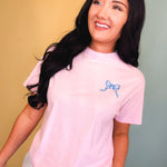Simply Southern She Loves Jesus Tee - Peony - Lace and Grace Boutique