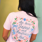 Simply Southern She Loves Jesus Tee - Peony - Lace and Grace Boutique