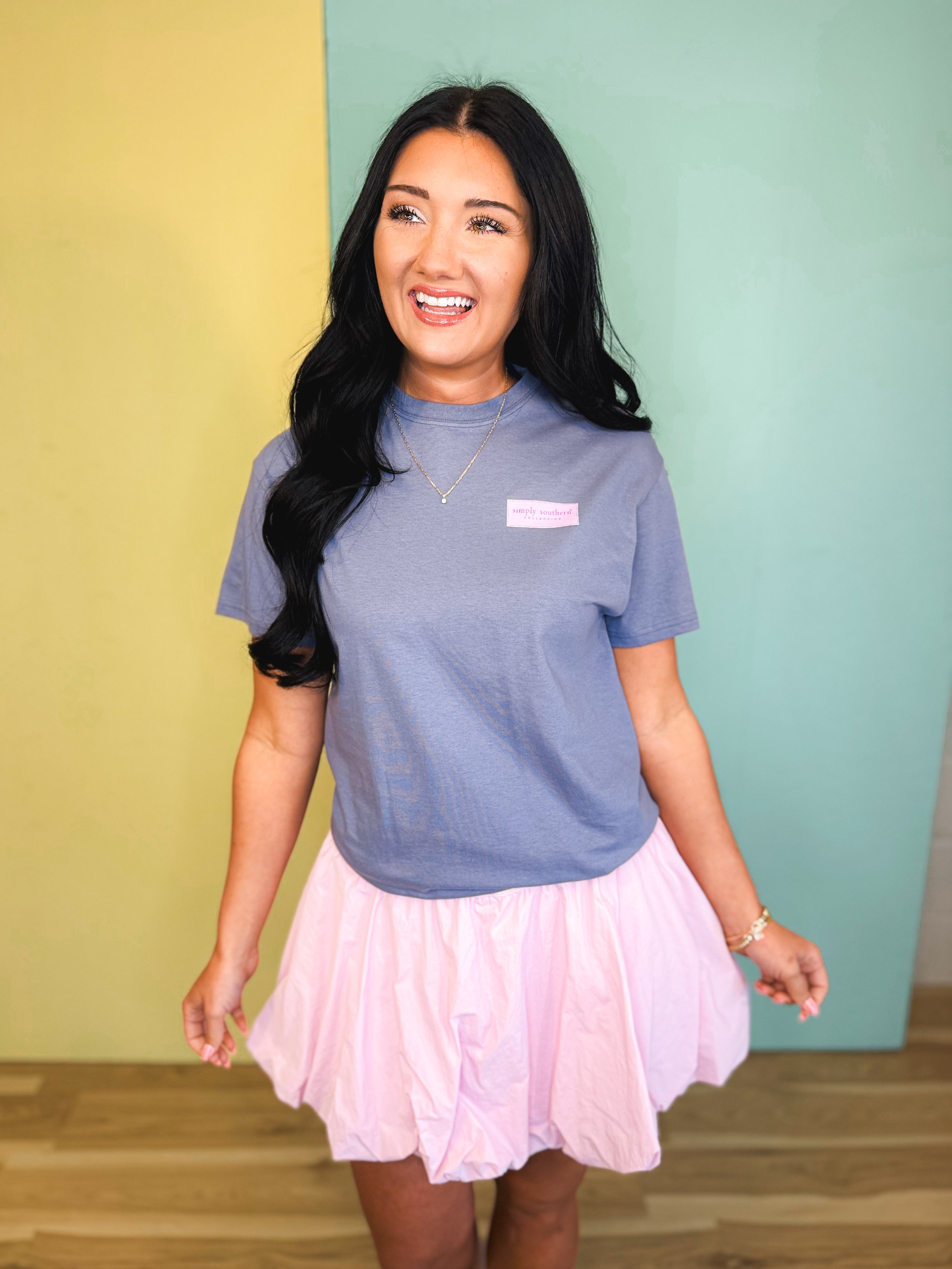 Simply Southern Day You Desire Tee - Denim - Lace and Grace Boutique