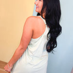 Simply Southern Tara Romper Dress - Sage - Lace and Grace Boutique