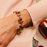 Linked Cherries Bracelet