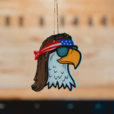 Freedom Eagle Car Freshie - Mahogany Teakwood