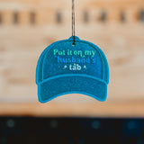 Husband's Tab Hat Car Freshie - Bum Bum