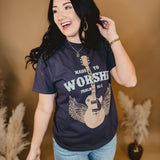 Made To Worship Graphic Tee - Ash Black